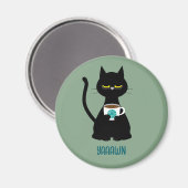 YAAWNスリーピーキャットマグネット マグネット (正面/裏面)