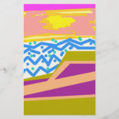 Yacht on Pink Notepad 便箋 (正面)