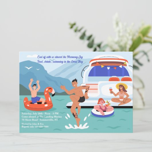 Yacht Party 招待状 (スタンド正面)