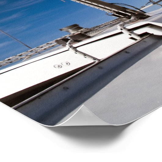 Yacht sails and sky ポスター (角)