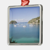 Yacts at Yacts at いかり, Lakka, Paxos,ギリシャ メタルオーナメント (左)