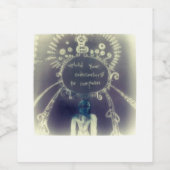 yaeiコンピュータに意識をアップロードする ワインラベル (シングルラベル)