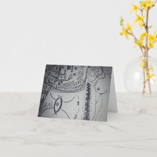 yaei cubicsm style  カード (黄色い花)