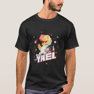 YAEL – かわいい恐竜の少年の名前 Tシャツ