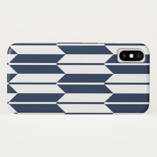 Yagasuri [indigo] - Japanese Traditional Pattern Case-Mate iPhoneケース (裏面(横))