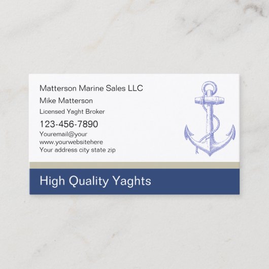 Yaght Broker名刺 名刺 (正面)