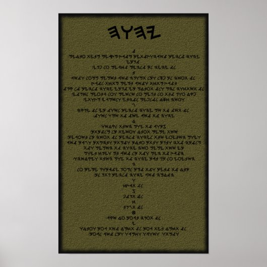 Yahの10語 ポスター (正面)