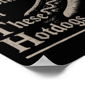 Yah Im Goth Gobblin Ion These Hotdogs Lovers Funny ポスター (角)