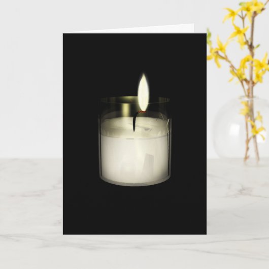 Yahrzeitの寄付 カード (黄色い花)