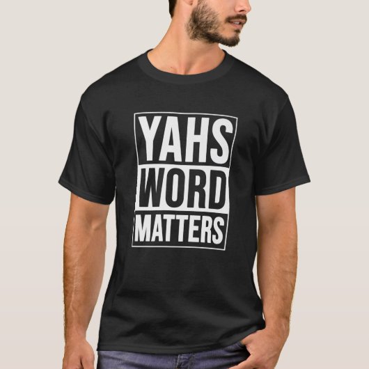 Yahs Word Matters Hebrew Israelite True Jew 12 Tri Tシャツ (正面)