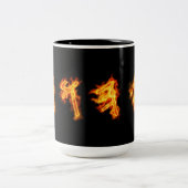 Yahuahは一流のマグを宣言します ツートーンマグカップ (中央)