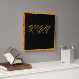 YAHUAH – 最も高い名前01-01 スクエア壁時計