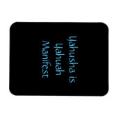 "Yahusha is Yahuah Manifest"マグネット マグネット (横)