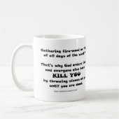 Yahwehの完全な正義pt1 コーヒーマグカップ (左)