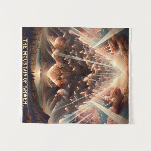 YAHWEHの山 タペストリー (正面(横))