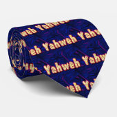 Yahwehエホバの神の首のタイ ネクタイ (ロール)