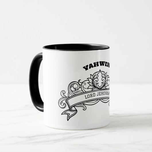 Yahweh Ornate Mug マグカップ (正面左)