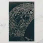 yaieみみずのスケッチおよびあなたの精神は暗く育ちます 便箋 (正面)