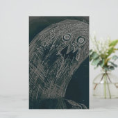 yaieみみずのスケッチおよびあなたの精神は暗く育ちます 便箋 (スタンド正面)