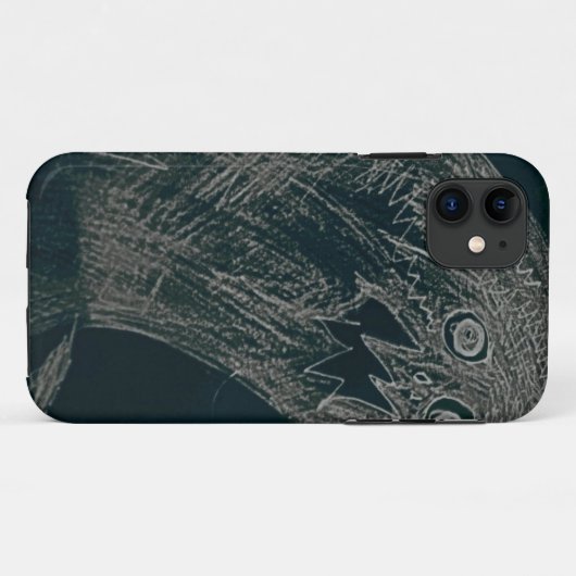 yaieみみずのスケッチおよびあなたの精神は暗く育ちます Case-Mate iPhoneケース (裏面(横))