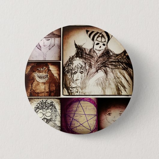 yaieアニメマンガミステリー2ボタン 缶バッジ (正面)