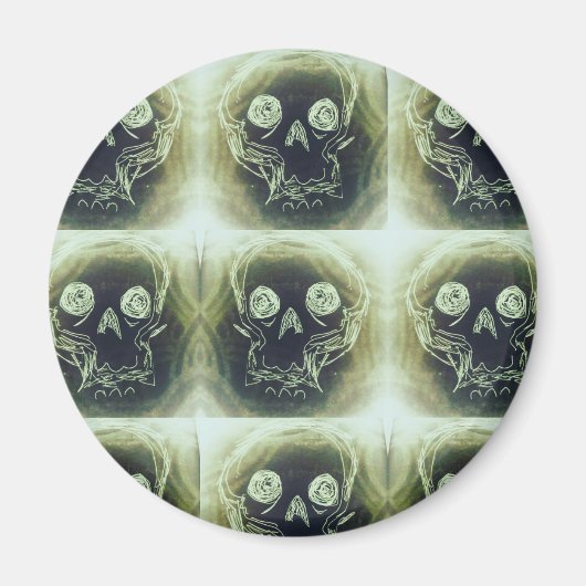 yaieスカル666キーチェーン マグネット (正面)