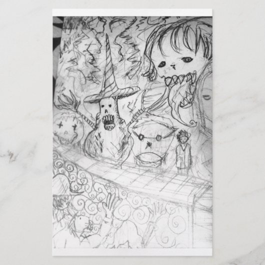 yaieモンスターマンガ 便箋 (正面)