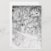 yaieモンスターマンガ 便箋 (正面/裏面)