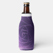 Yaie抽象芸術アートパープルスピリチュアルカラークール ボトルクーラー (ボトル正面)