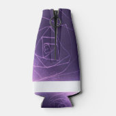 Yaie抽象芸術アートパープルスピリチュアルカラークール ボトルクーラー (裏面)