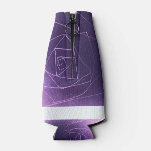 Yaie抽象芸術アートパープルスピリチュアルカラークール ボトルクーラー (裏面)