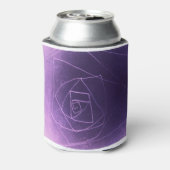 Yaie抽象芸術アートパープルスピリチュアル色 缶クーラー (缶裏面)