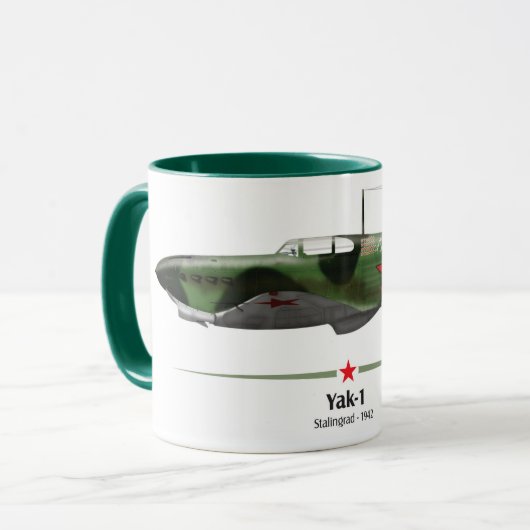 Yak-1 - Batalha de Staligrado - 1942 マグカップ (正面左)