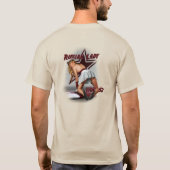 Yak-52レディロシアのシャツ Tシャツ (裏面)