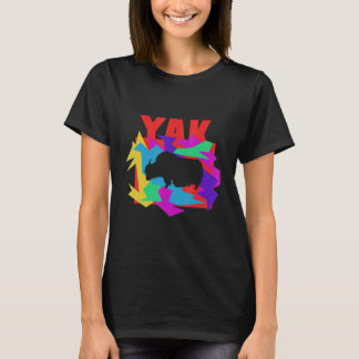 Yak Animal Mosaik Puzzle Tシャツ