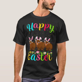 Yak   Funny Easter Egg Bunny Yak Happy Easter Tシャツ
