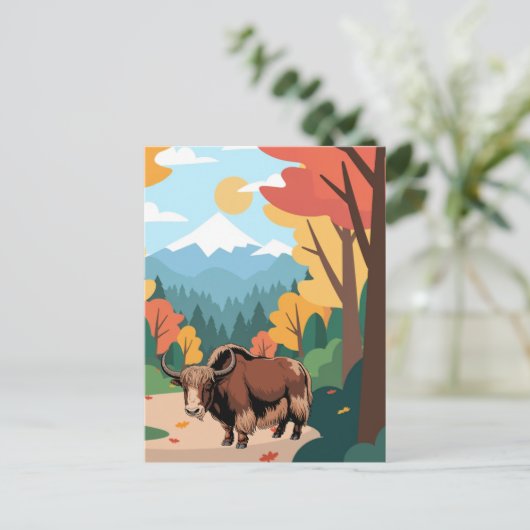 Yak Postcard ポストカード (スタンド正面)