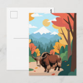 Yak Postcard ポストカード (正面/裏面)