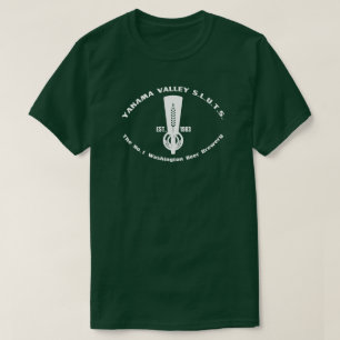 Yakamaの谷S.L.U.T.S.のビール醸造所のTシャツの暗闇 Tシャツ