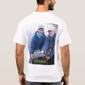 Yakimaの川のはえの魚釣り Tシャツ (裏面)