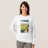 Yakimaの谷、WashingtonWineの国 Tシャツ (正面フル)