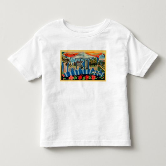 Yakima、ワシントン州-大きい手紙場面2 トドラーTシャツ (正面)