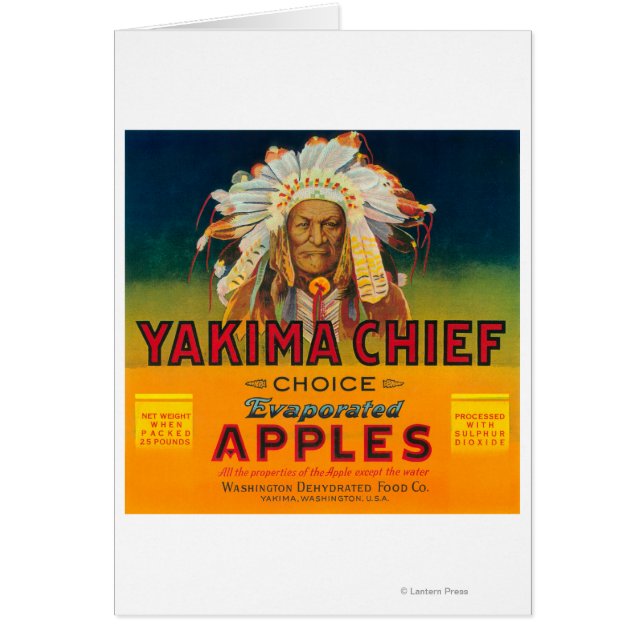 Yakima Chief Apple Label - Yakima, WA (正面)