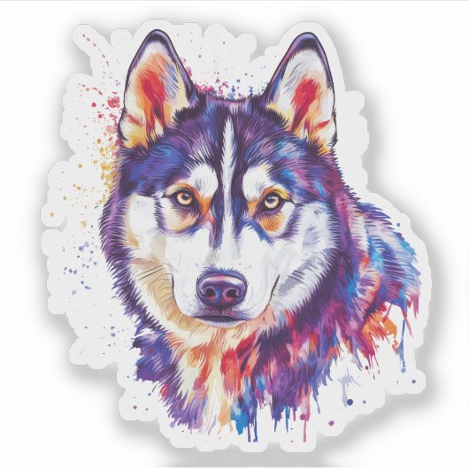 Yakutian Laika Dog シール (正面)