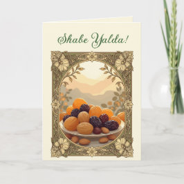 Yalda Chelle Night Dried Fruits and Nuts Art Nouve シーズンカード
