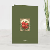Yalda Pomegranates Persian Winter Solstice カード (裏面)