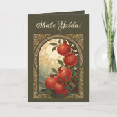 Yalda Pomegranates Winter Solstice Symbolism カード (正面)