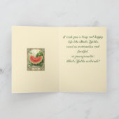 Yalda Watermelon Chelle Night Fruits Art Nouveau シーズンカード (内部)