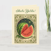 Yalda Watermelon Chelle Night Winter Solstice カード (正面)