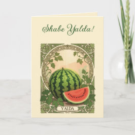 Yalda Watermelon Persian Chelle Night Winter シーズンカード